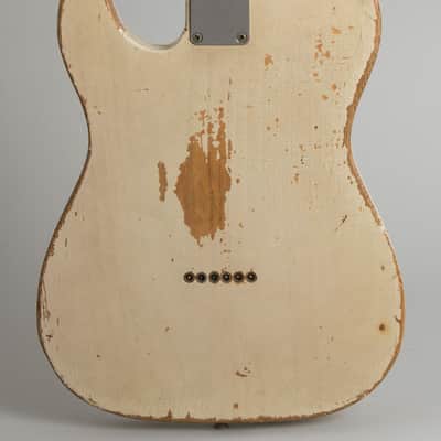 Fender Telecaster Solid Body Electric Guitar (1958), ser. #026990, black tolex hard shell case. image 4