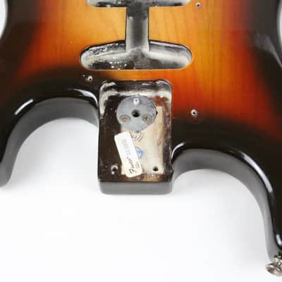 1979 Vintage Fender Stratocaster Ash Sunburst 3-Bolt BODY 1970s USA Strat image 7