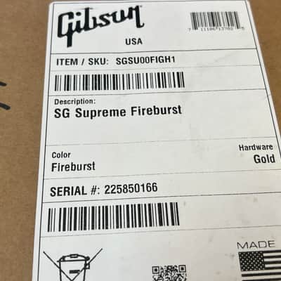 2025 Gibson SG Supreme Electric Guitar Fireburst image 16