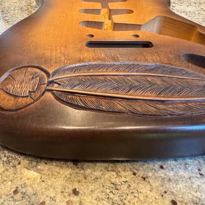 Warmoth Strat Hand-Carved Art by McMAHON Artistry image 8