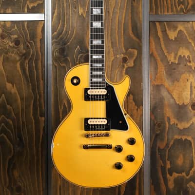 Gibson Custom Murphy Lab 1957 Les Paul Custom Heavy Antique White 2-Pickup Light Aged image 2