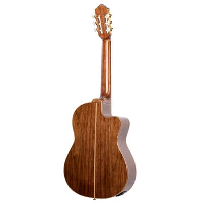Ortega RCE159MN-L Performer Series Solid Cedar Top Mahogany Neck Cutaway Nylon 6-String Classical Acoustic-Electric Guitar w/Gig Bag For Left Hand Player image 3