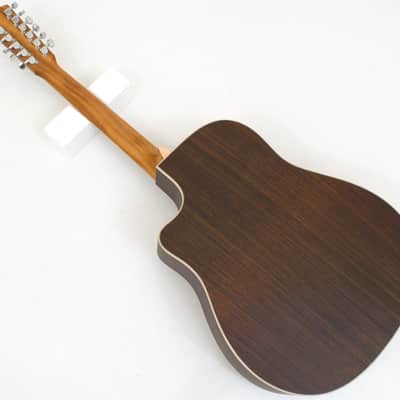 Larrivee DV-03RE Custom 12 Strings Dreadnought Cutaway Guitar Molasses image 10