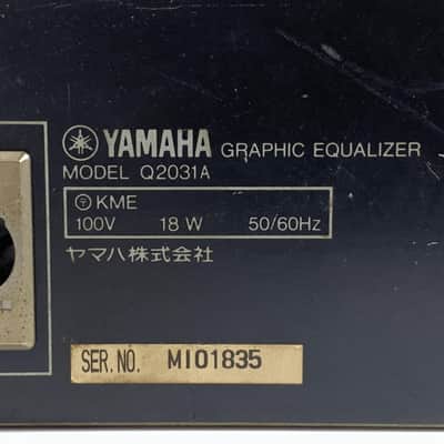 Yamaha Q2031A Dual-Channel Graphic Equalizer - Black TGHM image 9