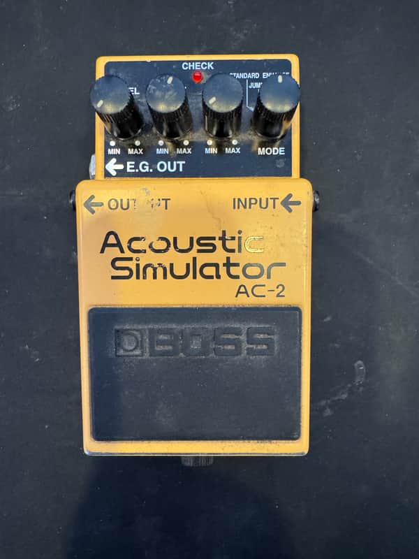 Boss AC-2 Acoustic Simulator (Silver Label) 1997 - 2006 - Yellow image 1