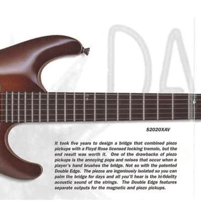 2000 Ibanez Japan S2020X S Series Superstrat w//Piezo (Antique Violin) image 13