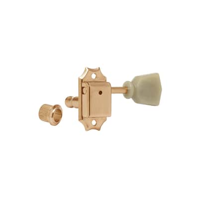 SD90 Locking 3 Aside Vintage Style Tuning Machines Nickel-Black image 2