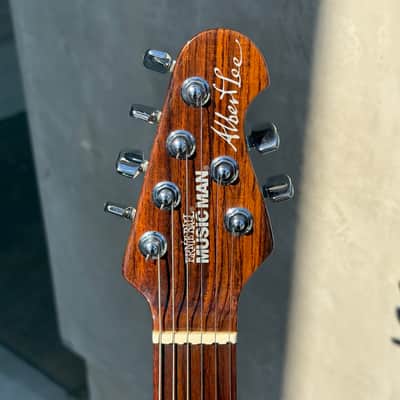 Used Ernie Ball Music Man Albert Lee Signature HH Tremolo White with Case *Refin image 4