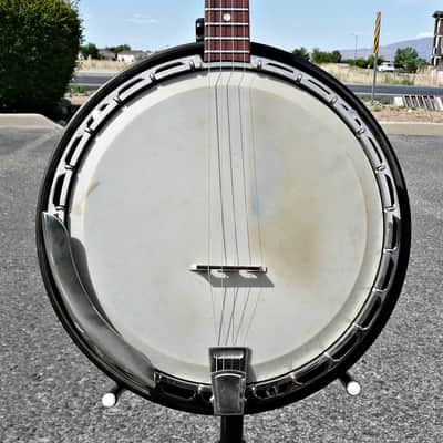 Vintage ​1963 G​ibson TB 100 4 String ​Tenor Banjo ​With ​Non-Original Banjo Gigbag - PV Music String Shop Inspected. Detailed, Setup with New Strings and Tested - Excellent Playing / Sounding / Looking Condition image 9