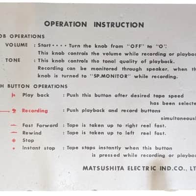 Japanese Made National Sound Monitor System Reel to Reel RQ-703Sb TESTED WORKING image 11