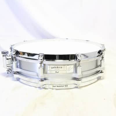 PEARL YA1435-2 Yukihiro Signature 14x3.5 Pearl Pearl Snare Drum Case included [06/13] image 1