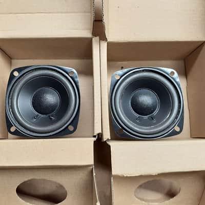 3" PMR MIDRANGES WIDE RANGE SPEAKERS POLY CONE FOAM RUBBER SURROUNDS 8 OHM 15 WATTS RMS EACH PMR image 1