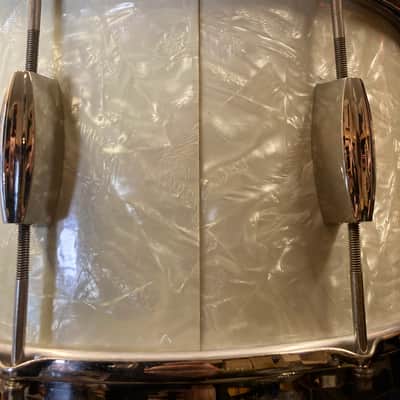 Slingerland - 8x14" Radio King 1940s-50s, 3 Ply, Deep Concert / Dance Model Snare Drum - Marine Pearl/Nickel STUNNING!! image 13