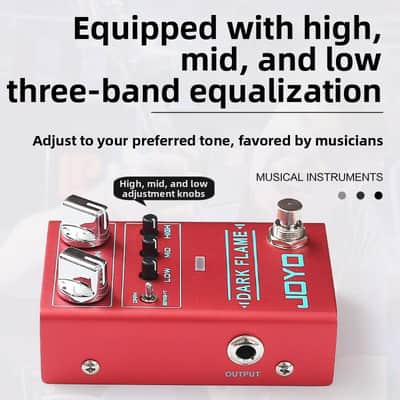High-Gain Distortion Pedal R-17 Dark Flame | Heavy, Tight & Aggressive for Modern Metal, Djent, Core image 4