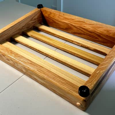 Handcrafted 16"x12" Oak Pedal Board image 9