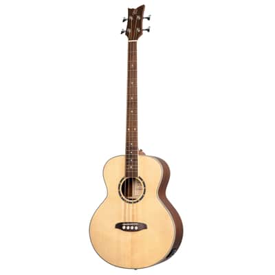 Ortega D7E-4 Deep Series 7 Spruce Top Mahogany Neck Medium Scale 4-String Acoustic-Electric Bass Guitar image 3