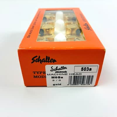 Schaller Vintage M6Ga Gold Tuners NOS w/ Original Box – Made in Germany 80s image 4