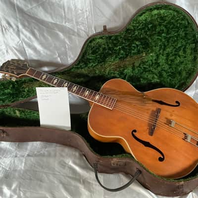 1945 Epiphone Triumph Acoustic Archtop Hollowbody Guitar Owned By Tony Bennett w/Original Hardshell Case image 2