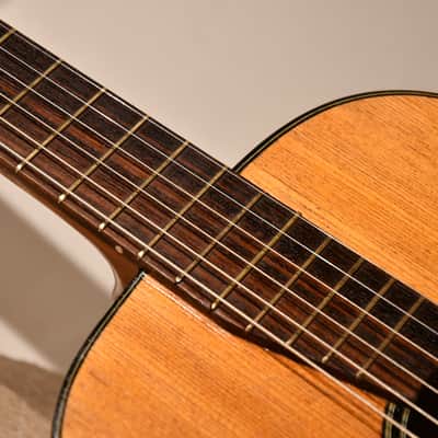 Vintage German Parlor Guitar, 1950's, video included image 6