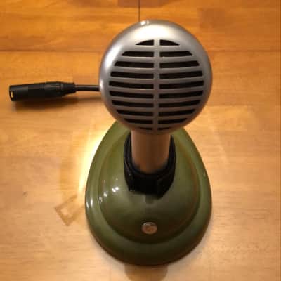 USA Made Shure 520SLB green Vintage 50’s / 60’s Low Z with XLR cable image 2