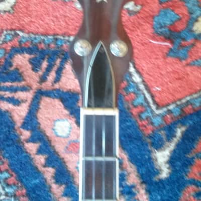 Vega 5 string 1970's Natural inlay Resonator MOP image 4