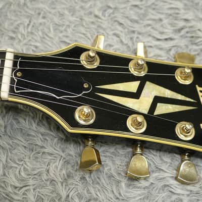 1990's Fernandes Burny RLC-70 LP Custom Black ALL Mahogany body Made in Japan image 4