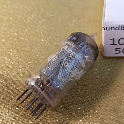 Mullard Bugle Boy Treble Clef EF86 tNOS AT1000 TESTED Vacuum Tube Blackburn long mesh plate square getter 8YX 9r1 6267 pentode 1954-1960 image 8