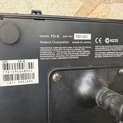 Roland td-8 Drum Module Brain td8 - DISCOUNTED - CRACK ON PLASTIC COVER image 4
