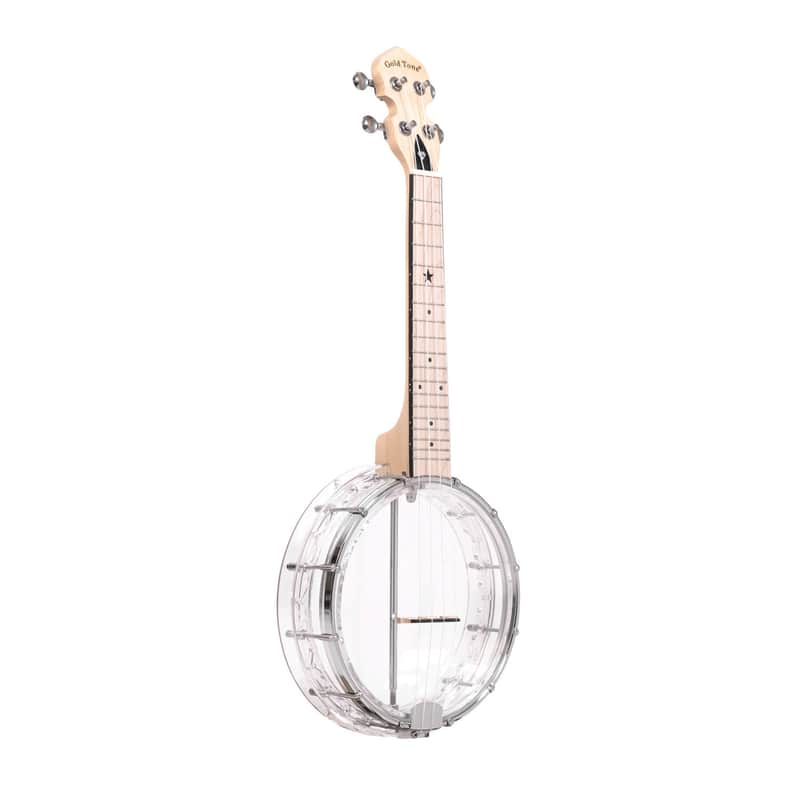 Gold Tone Little Gem: See-Through Banjo-Ukuleles with Gig Bag (Diamond) image 1