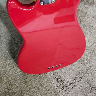 1966 Fender Mustang Bass- Dakota Red, good condition, w/ case image 7