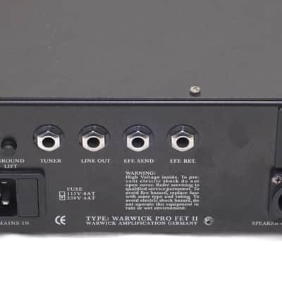 Warwick Pro Fet II 250w Rack-Mount Bass Amp Head image 5