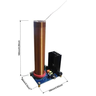 DIY Solid State Tesla Coil Plasma Speaker Audio Reactive Lightning Music Device image 2