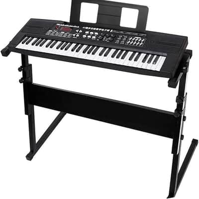Music Stand for Sheet Music, Compatible with Yamaha Music Sheet Stand,KB/PSR/YPT/KBP/P/DGX/NP Series Keyboard Music Score Stand, Stable And Durable, Keyboard Sheet Music Stand with 4 Music Book Clip image 3