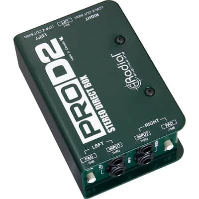 Radial ProD2 Stereo Direct Box DI Pro D2 for Keyboard & Guitars - Rack Mountable (Open Box) image 3