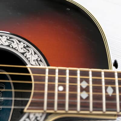 1989 Ovation Celebrity CC 157 in Sunburst electro-acoustic guitar image 9