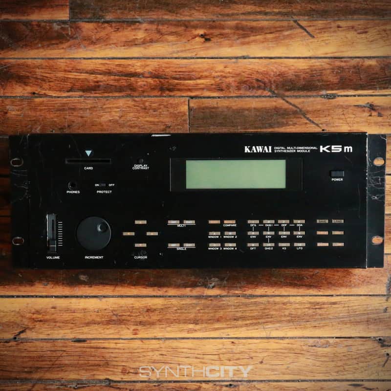 Kawai K5M Rackmount Digital Synthesizer Module 1987 - Black image 1