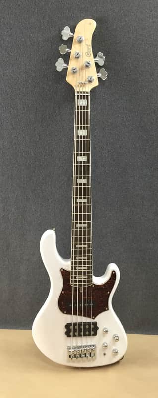 Cort GB75-WBL Active 5-String Electric Bass Hipshot Tuners Jazz-MM