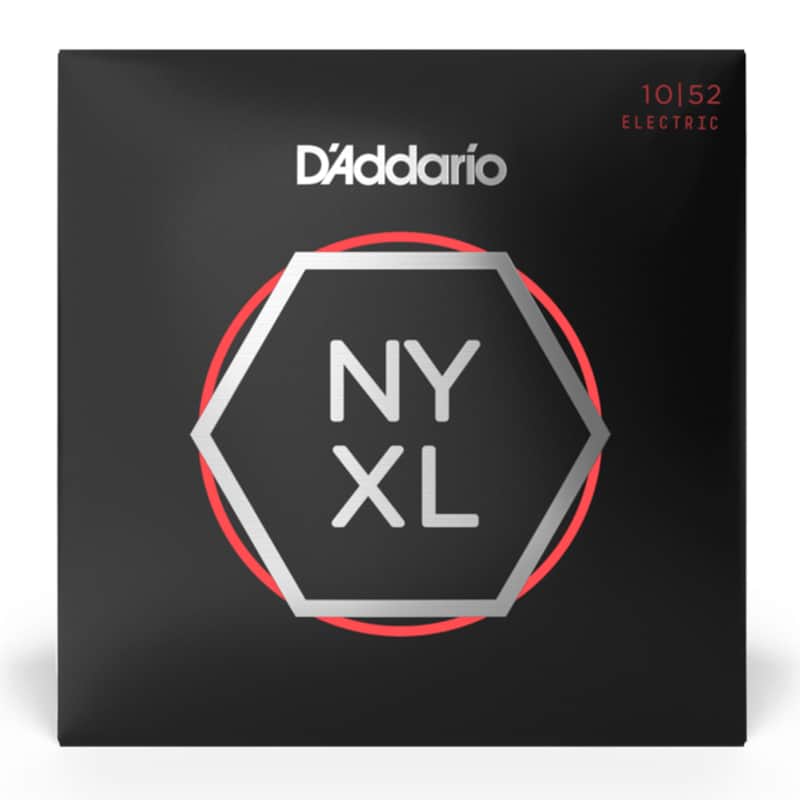 D'Addario NYXL1052 Nickel Wound Light Top / Heavy Bottom Electric Guitar Strings, 10-52 image 1