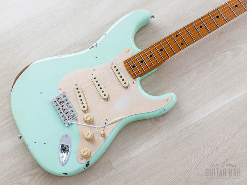 Fender Custom Shop 1956 Stratocaster Roasted Relic Aged Surf Green w/ Fat '60s Pickups image 1