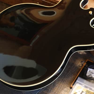 2022 Gibson Custom Shop '59 ES-355 Reissue Semi-Hollow Electric Guitar Ebony + COA OHSC image 17