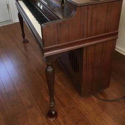 1954 Vintage Janssen Made in USA Lowrey Organo Model Acoustic Upright Piano Only (No Organo) image 2