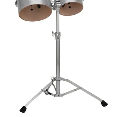 Pearl *Pre-Order* President Series 8x6" + 10x7" Silver Sparkle Concert Tom Drums Set w/Stand | NEW | Special Order | Authorized Dealer image 2