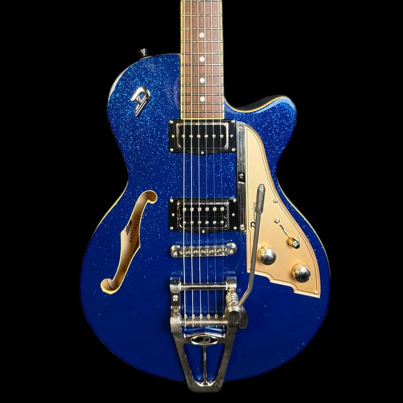 Duesenberg Starplayer TV Blue Sparkle DTV-BLS w/ Hardcase image 1