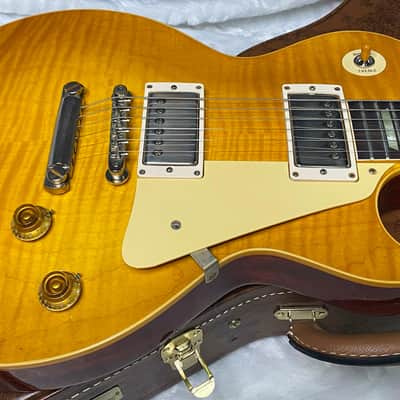 NEW ! Gibson Custom Shop 1959 Les Paul - Lemon Burst VOS - Authorized Dealer - Hand Picked Flame Top - ONLY 8.5 lbs - G07267 image 3
