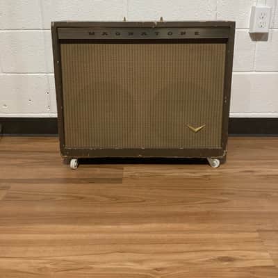 Magnatone Model 260 Custom 200 Series 2-Channel 35-Watt 2x12" Guitar Combo 1950s - Brown image 1