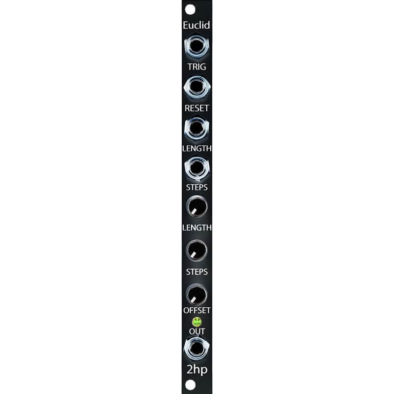 2hp Euclid Eurorack Gate Sequencer Module (Black) image 1
