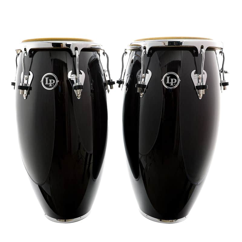 Latin Percussion Matador Conga & Tumba Set - Transparent Black image 1