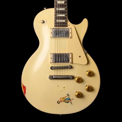 Gibson Les Paul Standard 1958 "Painted Over" Classic White over Cherry Sunburst Limited Run 2017 image 1
