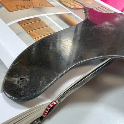 General Vintage Tone Blackguard 1950 - 1952 For Telecaster ®️pickguard phenolic paper bakelite heavy aged - Nitro image 3
