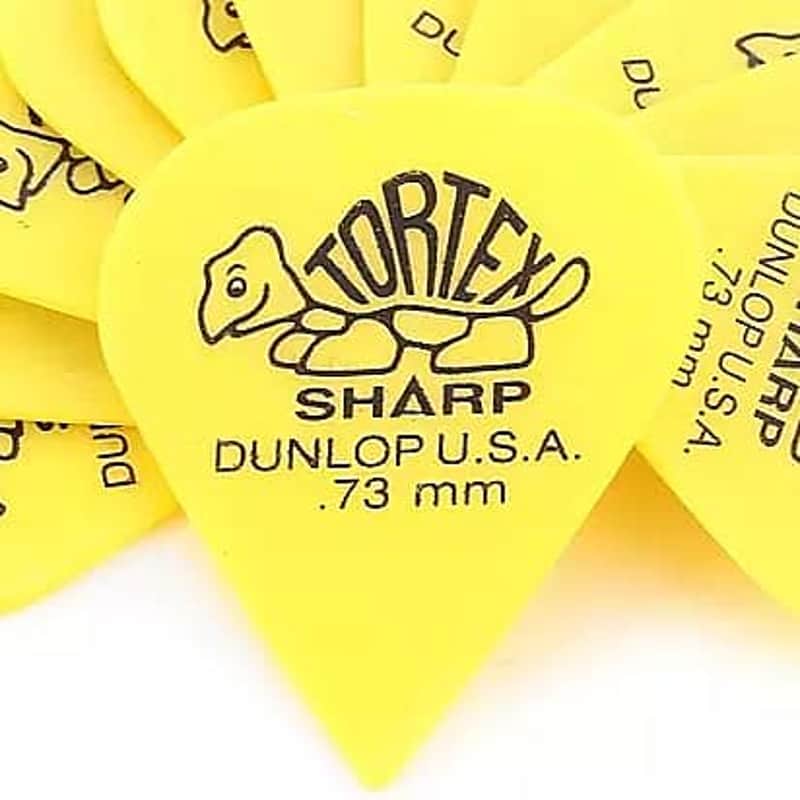 Dunlop 412P73 Tortex Sharp .73mm Guitar Picks (12-Pack) image 1